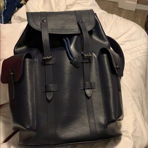 Louis Vuitton Marine blue christopher back pack